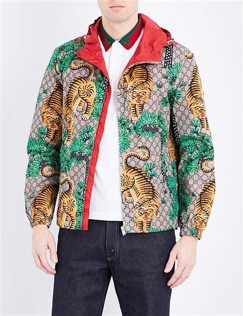 gucci zomerjas tijger|Gucci tiger jacket.